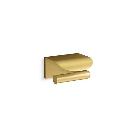 KOHLER AvidCovered Toilet Paper Holder Vibrant Brushed Moderne Brass 97503-2MB